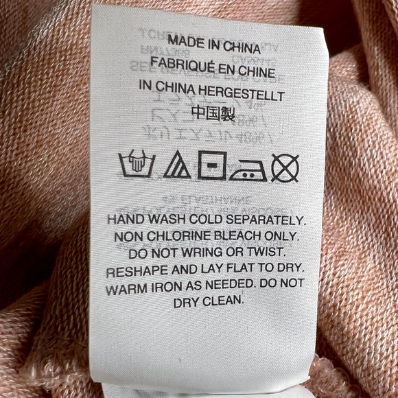 J CREW Pink Reversible V-Back Long-Sleeve Tunic - H9770 - Sz XXS - Picture 14 of 15